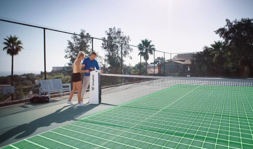 Digitaler Tennisplatz